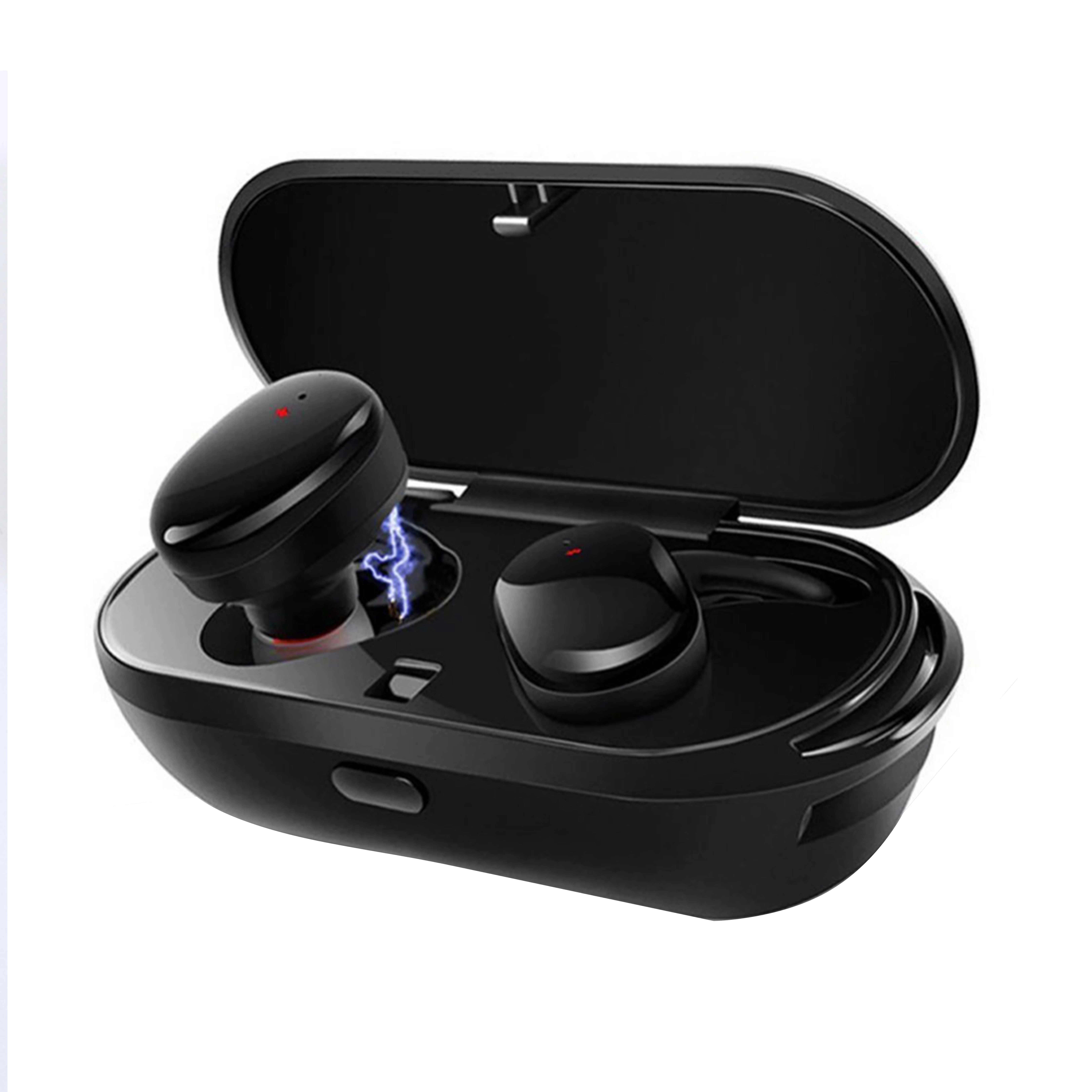 

Best Wireless charging case waterproof sport mini True 5.0 blue tooth earbuds with microphone, N/a