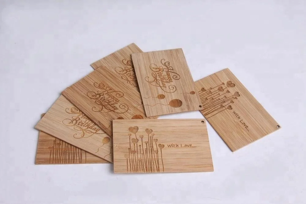 
High Quality Custom Bamboo Wooden Business Cards 