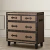 4-drawer wooden altona chest, linen fabric cover