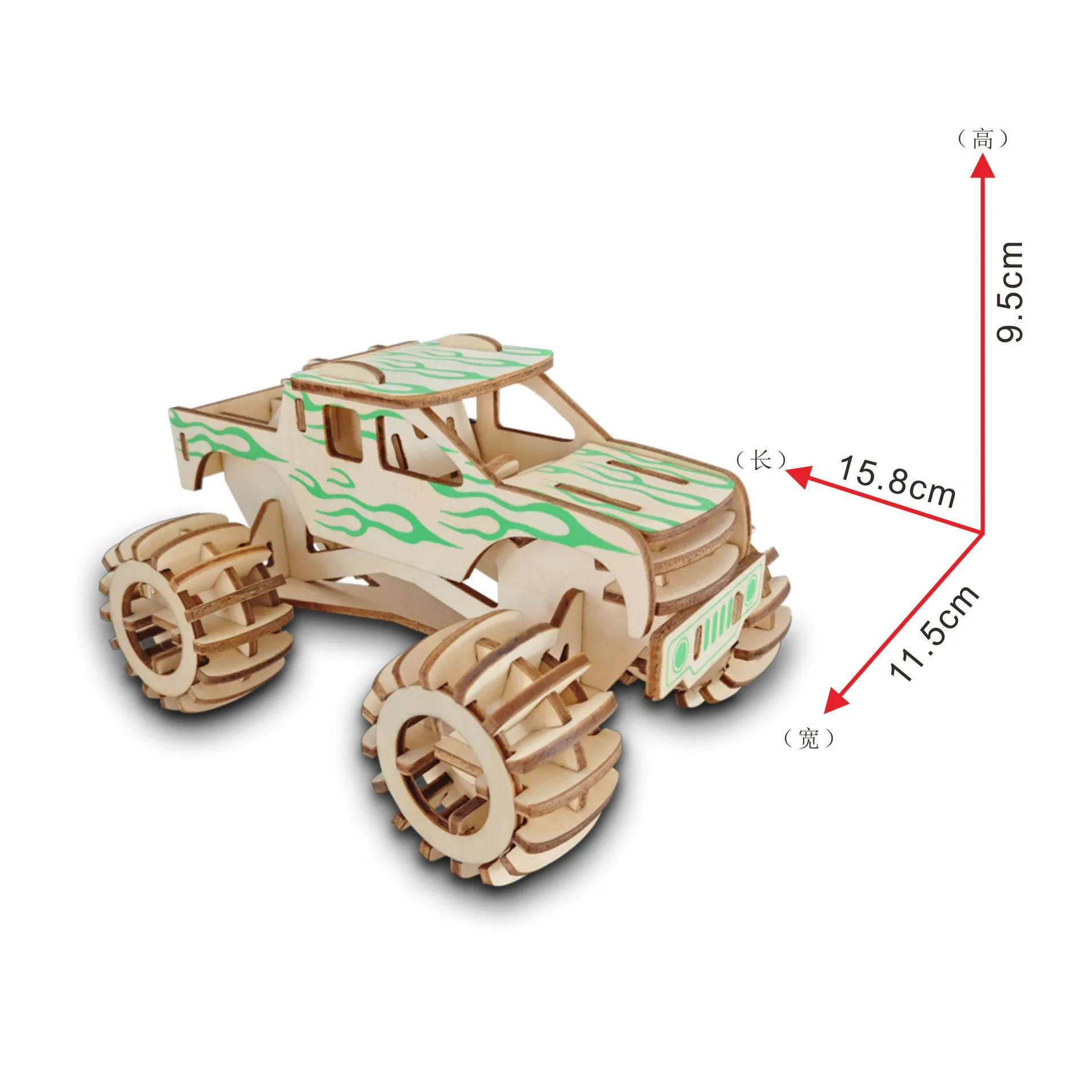 new-land eco-friendly wood toy china supplier laser cut wooden v