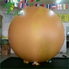 Certificated Custom Giant Inflatable Orange Planet Ball / Advertising Decor Vinyl Large Helium Balloons