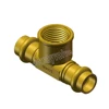 Watermark Approval Brass Press Tee Fitting Female DW597
