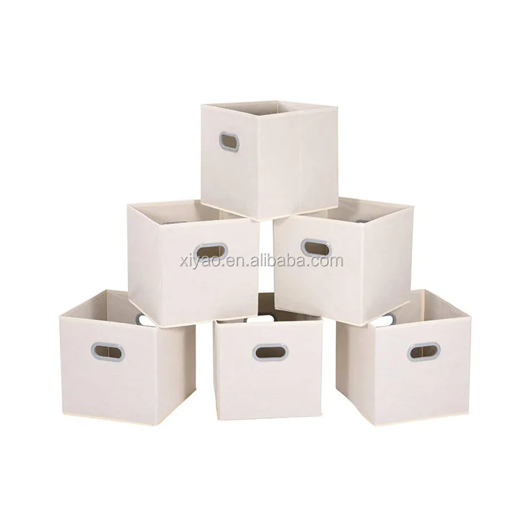Cloth Storage Boxes Bins Cubes Baskets Containers With Dual