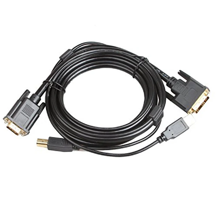 USB AM to VGA M+USB BM Display Monitor Cable LIANSHU KVM 2-in-1 DVI M USB AM to VGA M+USB BM Display Monitor Cable LIANSHU KVM 2-in-1 DVI M