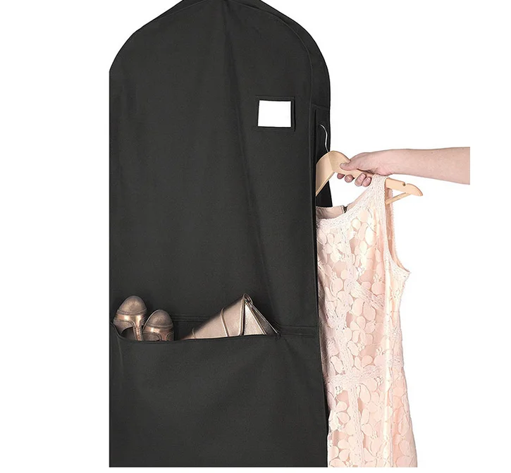 Cover Suit Inexpensive Side Clothes Hanger Cover Zipper Garment Bag