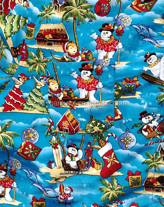 Men's Printed Button Up Shirt For Christmas Day,Festival Shirt Buy Printed Button Up Shirt