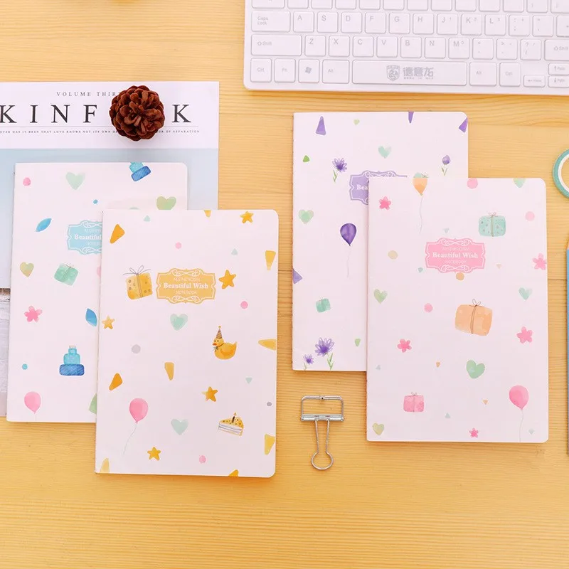 School Supplier Customized Notebook A5 Cute Notebook Pink Diary