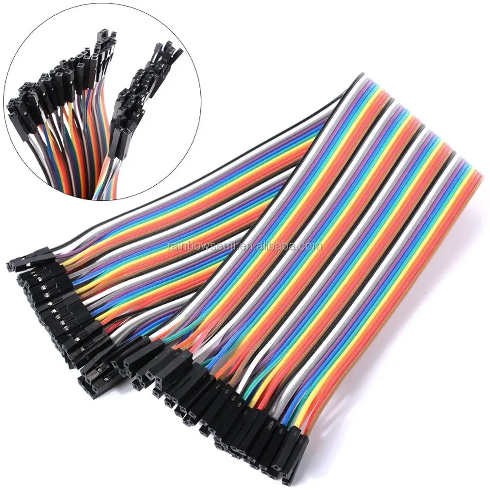 40pin Female Male Dupont Cable Line Electrical Cable Jumper Connector