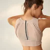 SP2023A Sexy Back Zip Sports Bra Yoga Tops Activewear Workout Clothes Women
