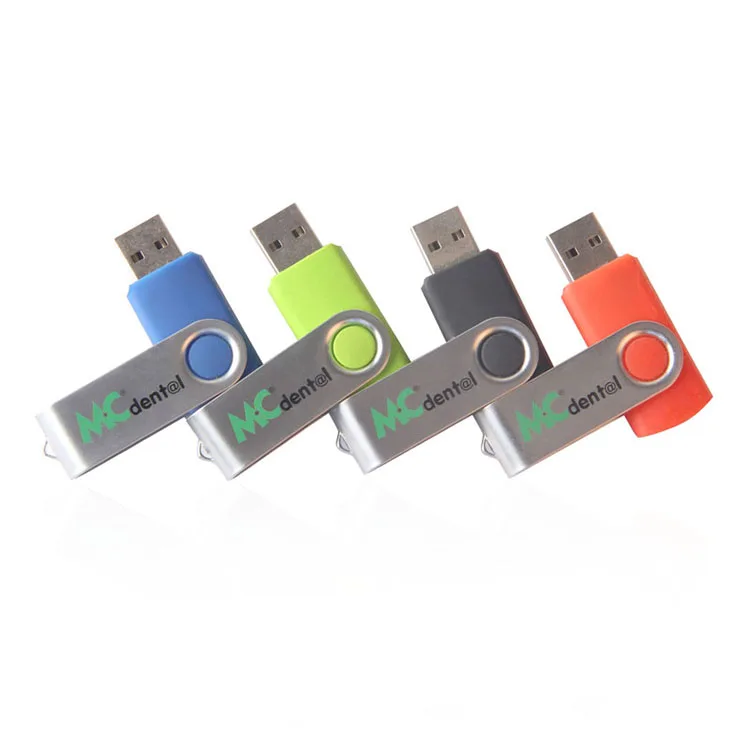 

16GB Swivel Design USB Flash Drive USB 2.0 Thumb Drives Jump Drive Fold Storage Memory Stick, Common colors