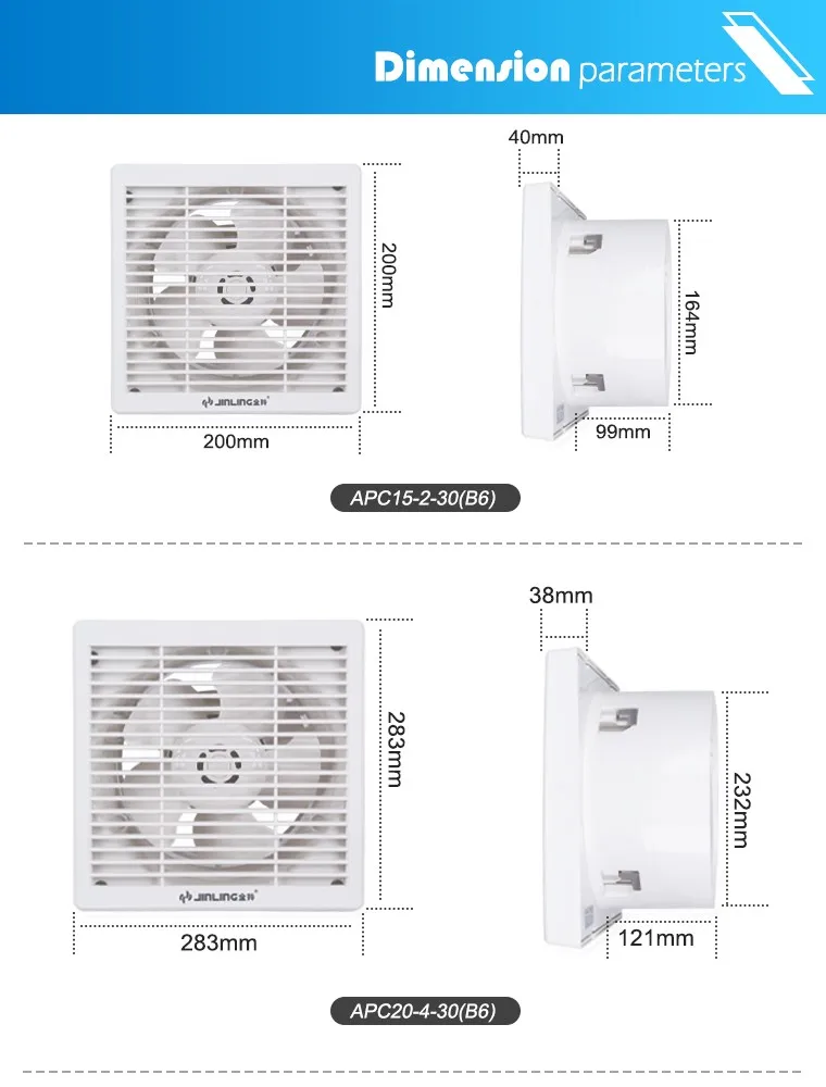 Nuevo Diseño De Presión De Aire Tipo De Ventana De Pared Baño Cocina