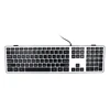 cheap slim compact usb russian wired keyboard computer keyboard for apple mac