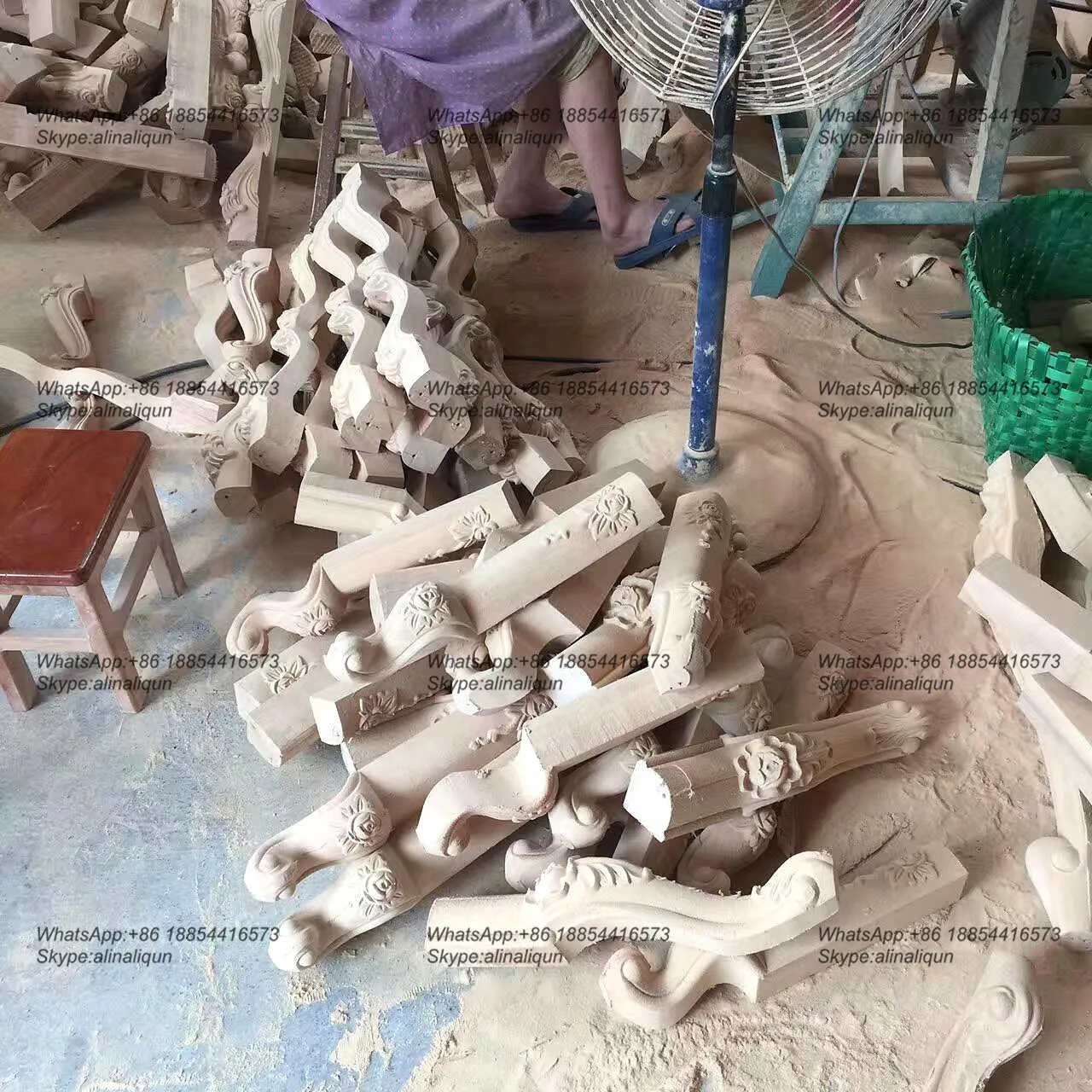 Sofá De Madera Pies Antiguo Piernas Talladas - Buy Muebles Con Patas De