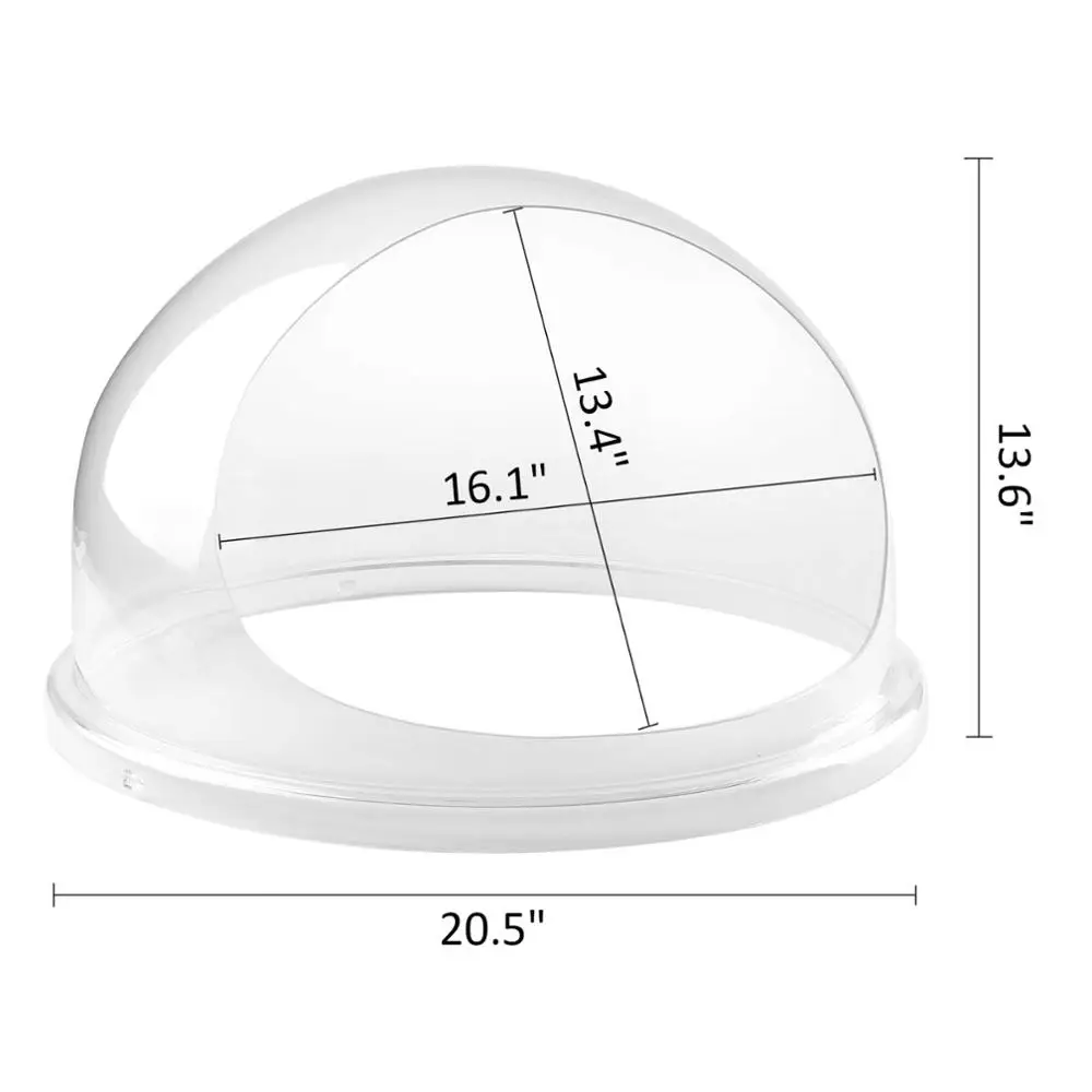 Clear Cotton Candy Fairy Floss Machine Bubble Cover For 20.5/" Diameter Bowl