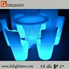 RGB 16 colors led dinning table/ led furniture/ led table and chair for event