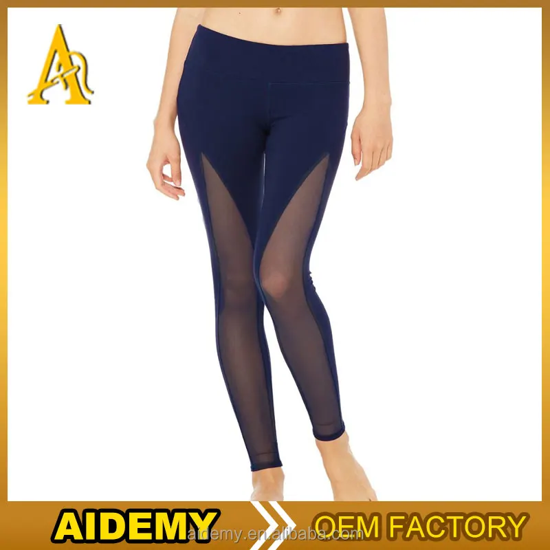 
Custom ladies Yoga Clothing lycra sport mesh Leggings Fitness women 