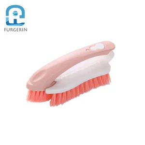 Image of Clothes Plastic Cleaning Small Brush Cleaning Two In one Shoe Window Cleaner Home Kitchen Cleaning Brush Kichen For Cleaner