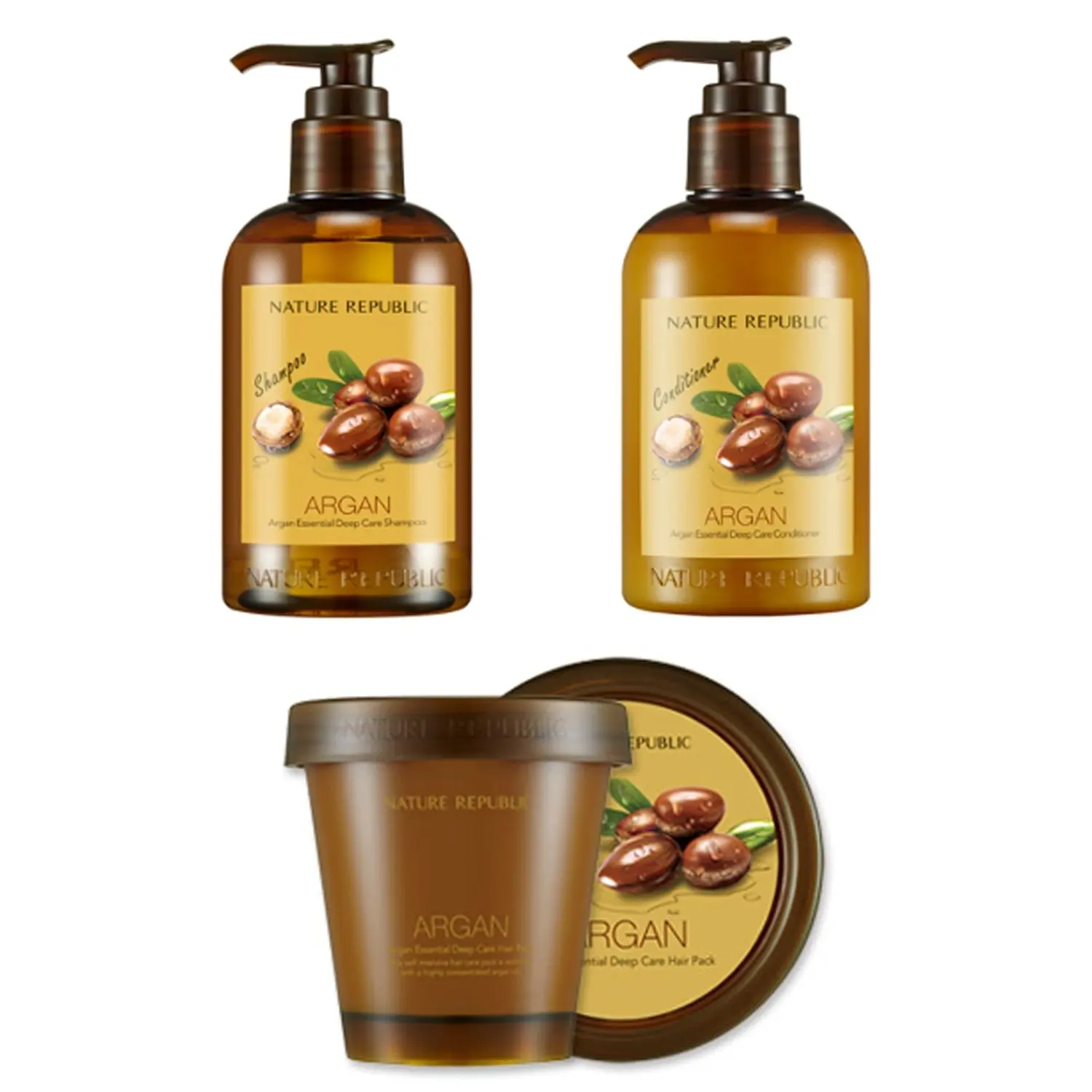 Buy Nature Republic Argan Essential Deep Care Set 5 Shampoo 300 Ml 1 