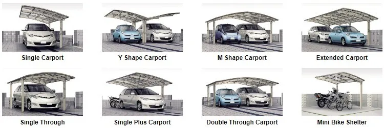 Limelight Multiple Section Aluminium Carport Awning With