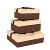 2019 Wholesale Customized Brilliant Decorated Wedding Gift Chocolate Package Box With Bowknot Ribbon