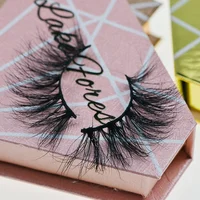 

2019 New Styles 5D Real Mink 25mm Eyelashes With Customized Packaging and Logo Printing