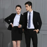 

Hot Sale Customized Woman and Man Official Man Business Suits Skirt Suits Woman