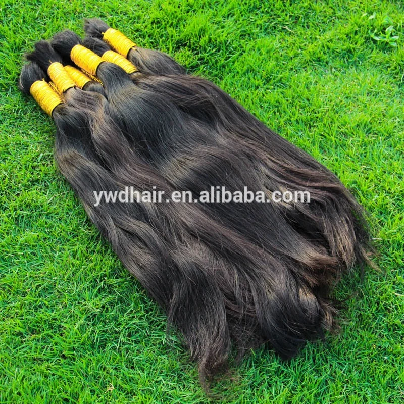 

Wholesale 100-1000g/Lot Raw Straight Hair,100% Virgin Human Hair Bulks Cuticle Aligned Brazilian Hair for Braiding