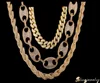 Hip Hop Iced Out Gold Long Chain Necklace
