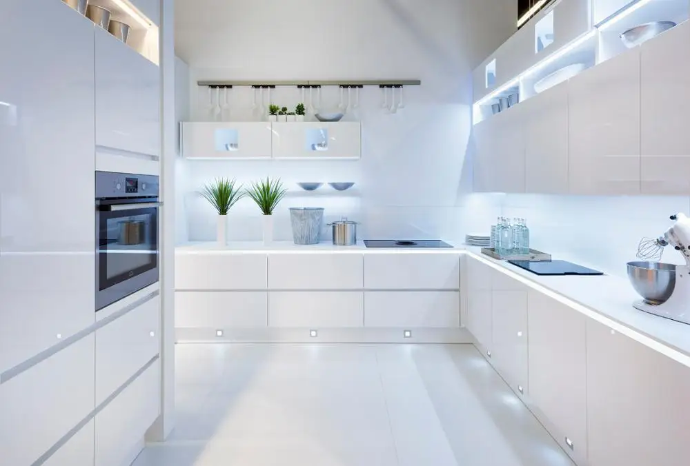 Popular New Concept Modern Kitchen Cabinet Designs Handle Less