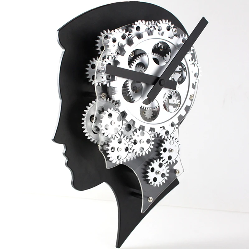 Fashion Style Strong Brain Clock Gear Wall Clock For Meeting Room
