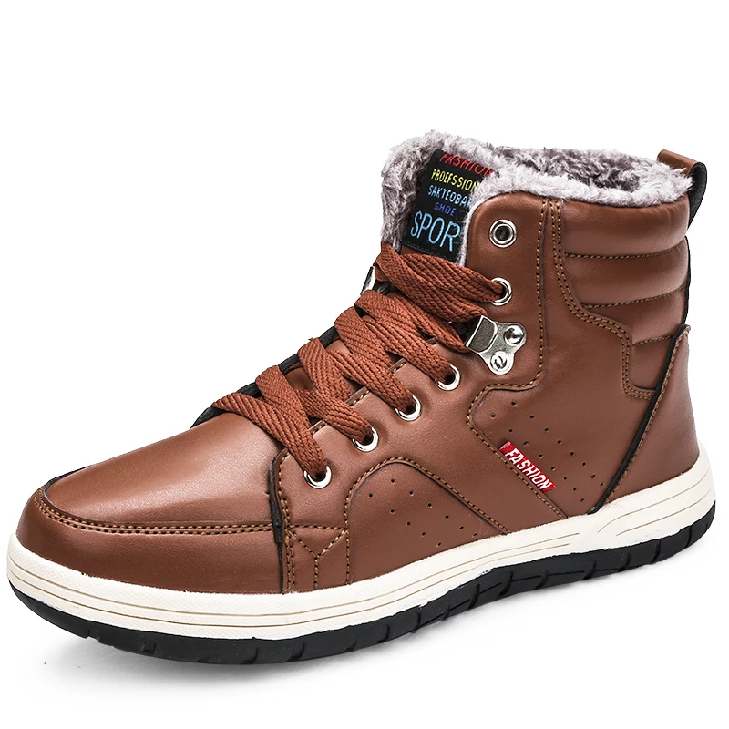 

Low MOQ colorful big size winter warm snow boots man