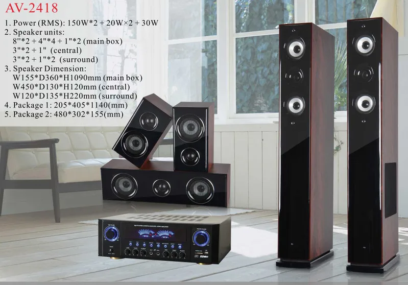 2017 Cheap Xclbrand 5.1 Tower Home Theater Speaker And Hi Fi Tower