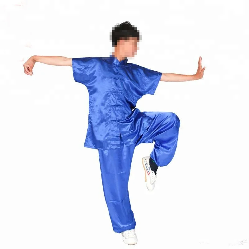 Chinese Style Tai Chi Suit Men Women Spring Summer Performance Suit