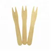 Biodegradable Compostable Wooden French Fry fork Two-Prong Wooden Fork Mini Chip Fork