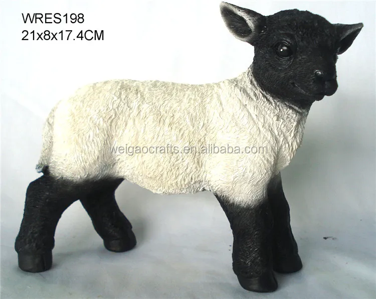 full size resin garden sheep