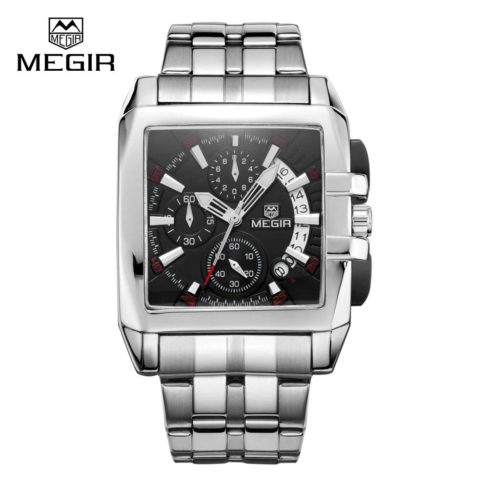 

Megir 2018 China classic simple analog stainless steel watch mens luxury branded watch