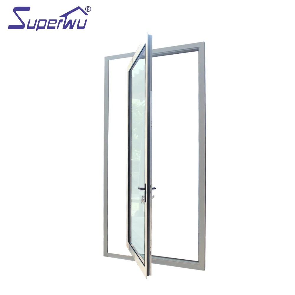 Miami-Dade County Approved aluminum glass french pivot doors exterior