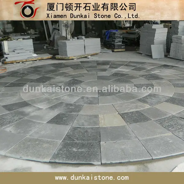 zp black arc paving tiles