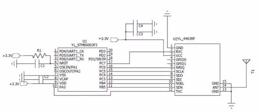 High Rate Spi Rf Module Si4463 Rf Transmitter And Receiver Si4463 ...