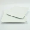 Porcelain white square shape wholesale dinner plates