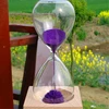Iron Filings Hourglass With Wood Base Magnetic Sand Timer Hourglass Factory