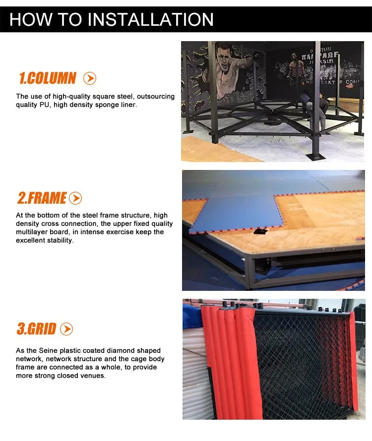 Floor mma cage for sale