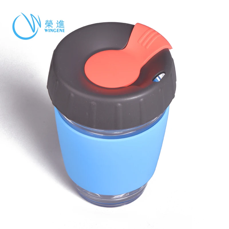 

Wingenes Factory New Products Cheap Wholesale 12oz Custom Silicone Coffee Cup Mug, Any color
