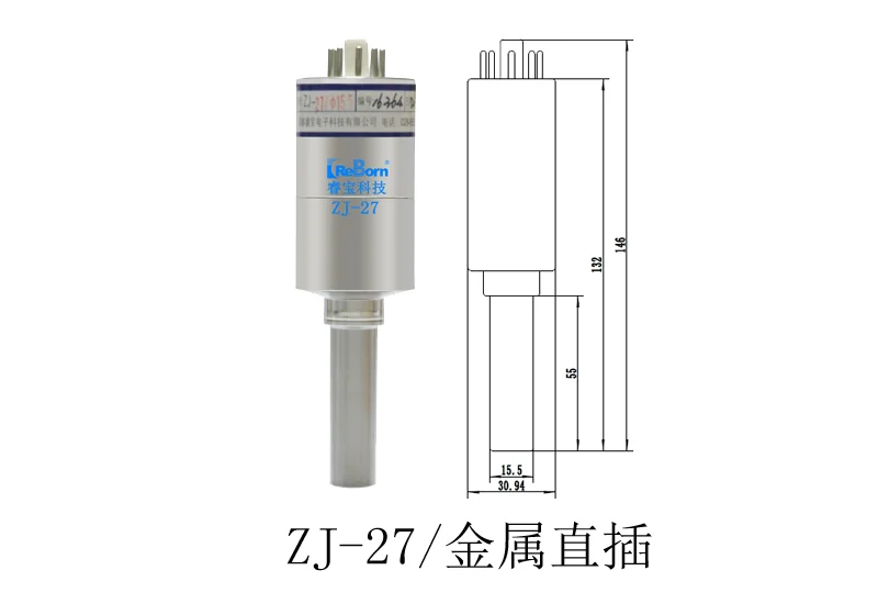 China Chengdu Reborn ZJ-27 thermal vacuum gauge tube for vacuum metalizing machine/ZJ-27 CF35 /KF40 gauge tube