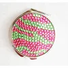 bling pink and green makeup mirror