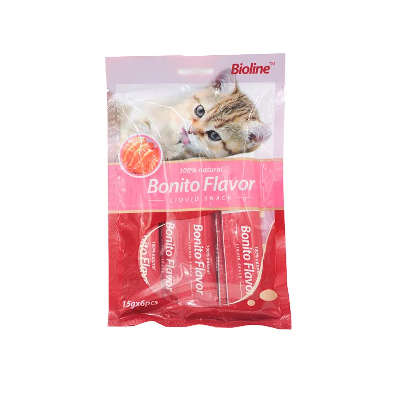 

100% High Protein Healthy &Delicious Flavor Liquid Pet Cat Snack, Rose red