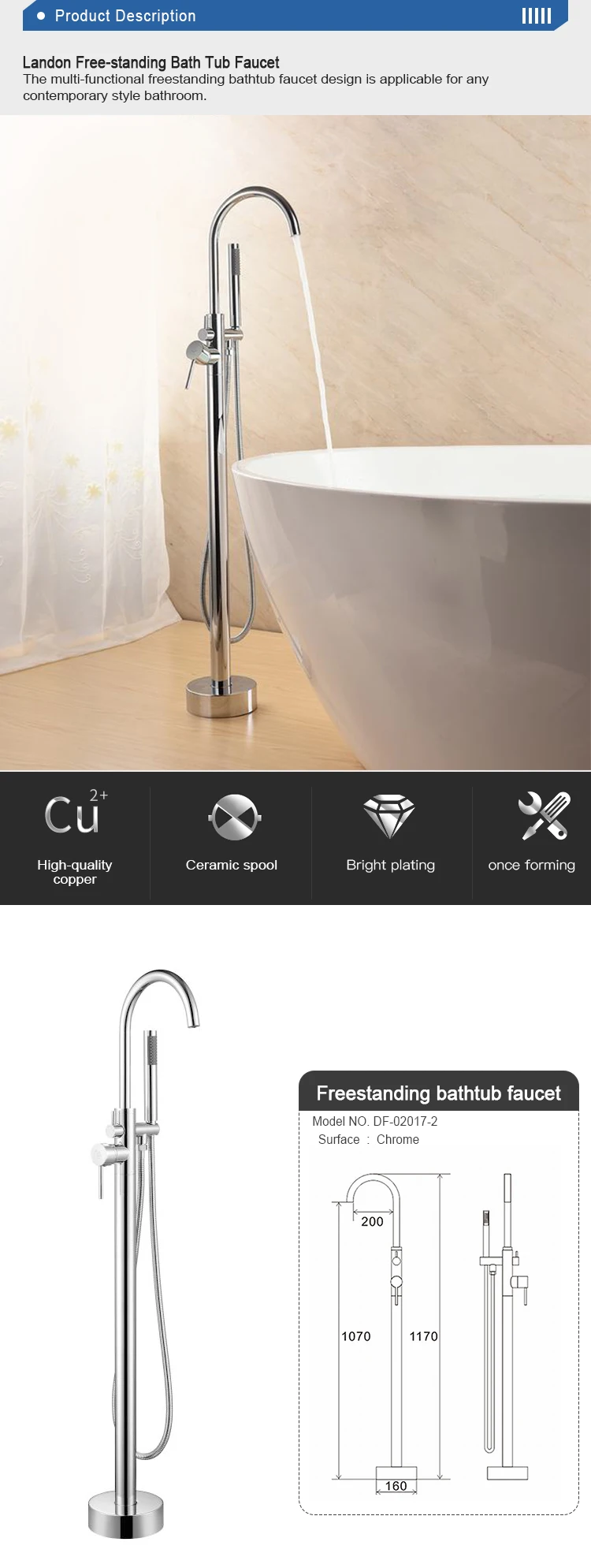 Standalone Faucet Tubs Stand Mixer By Factory Bathtub Faucets Brand Useful Selling Bath Tub Cover Lavatory Russian Shower