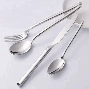 2019 High quality 18/8  silverware stainless steel cutlery flatware set
