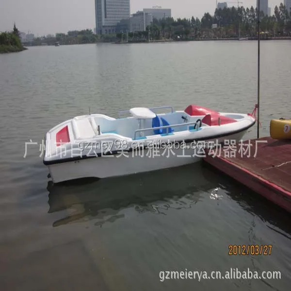 New Design Fiberglass Round Pedal Boat Customizable Color 5-Person Capacity for Lakes Rivers-Factory Price Meierya M-014 140kg