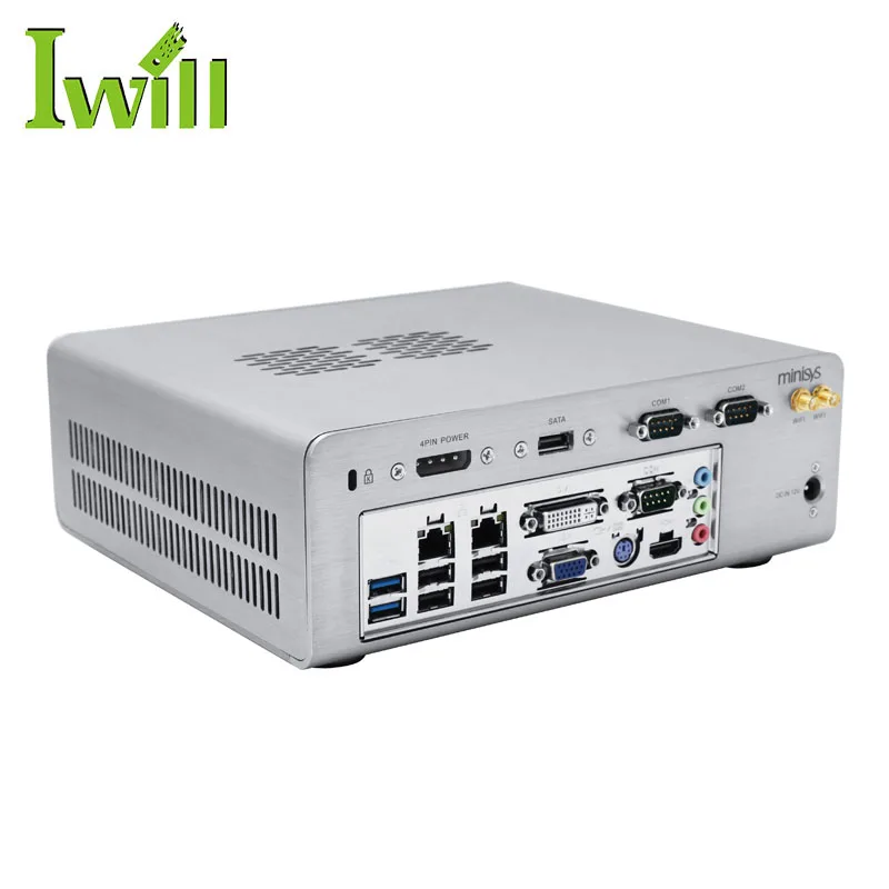 Horizontal Mini Itx Thin Client Barebone System Pc Pure Aluminum